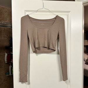 Aeropostale Long Sleeve Crop Top - Size L